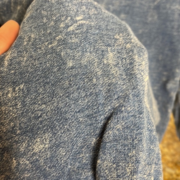 Sweatshirt with side zippers, gap, size small, washed denim like - Picture 3 of 5